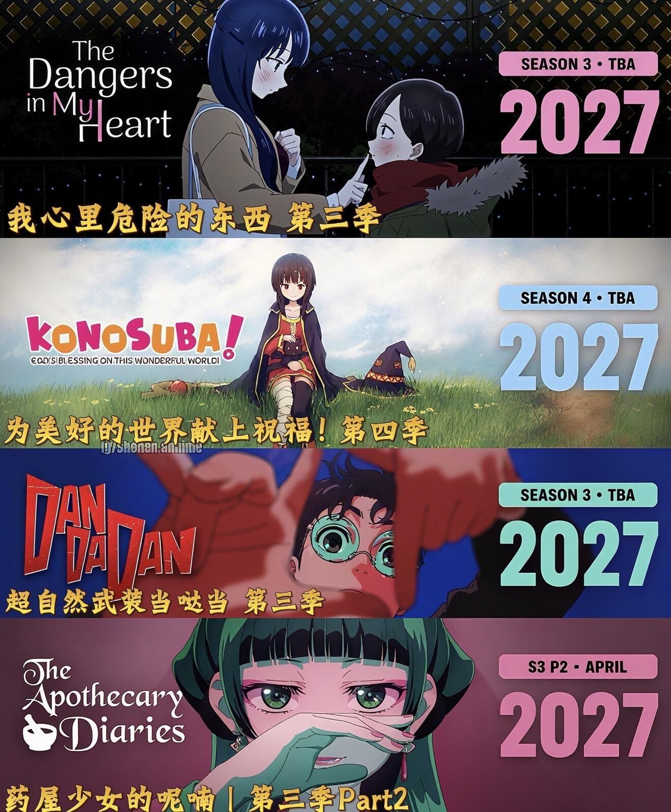 2027年新番预告